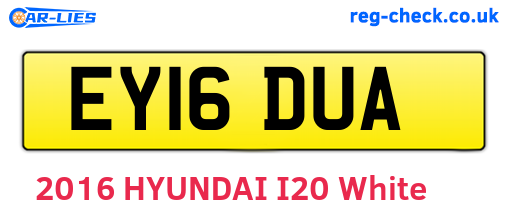 EY16DUA are the vehicle registration plates.