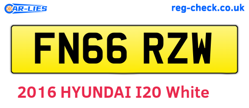 FN66RZW are the vehicle registration plates.