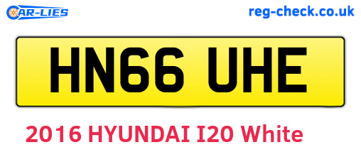 HN66UHE are the vehicle registration plates.