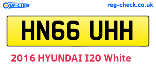 HN66UHH are the vehicle registration plates.