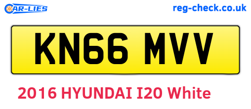 KN66MVV are the vehicle registration plates.