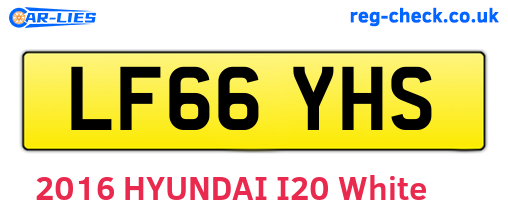 LF66YHS are the vehicle registration plates.