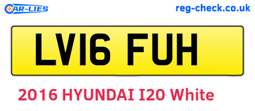 LV16FUH are the vehicle registration plates.