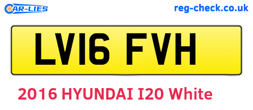 LV16FVH are the vehicle registration plates.