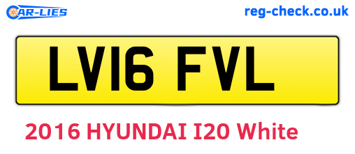 LV16FVL are the vehicle registration plates.