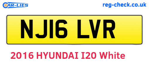 NJ16LVR are the vehicle registration plates.