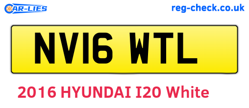 NV16WTL are the vehicle registration plates.