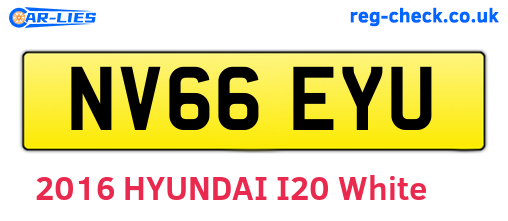 NV66EYU are the vehicle registration plates.