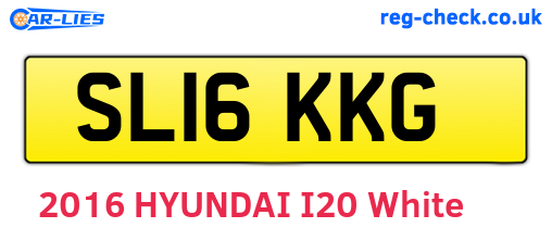 SL16KKG are the vehicle registration plates.
