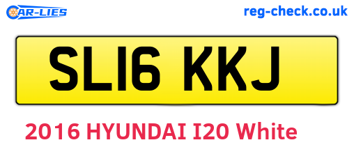 SL16KKJ are the vehicle registration plates.