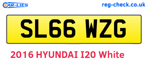SL66WZG are the vehicle registration plates.