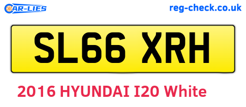 SL66XRH are the vehicle registration plates.