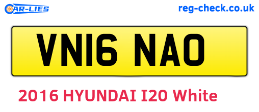 VN16NAO are the vehicle registration plates.