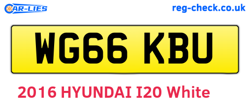 WG66KBU are the vehicle registration plates.