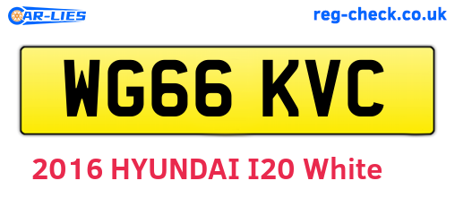 WG66KVC are the vehicle registration plates.