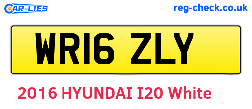 WR16ZLY are the vehicle registration plates.