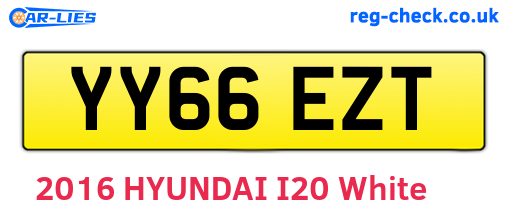YY66EZT are the vehicle registration plates.