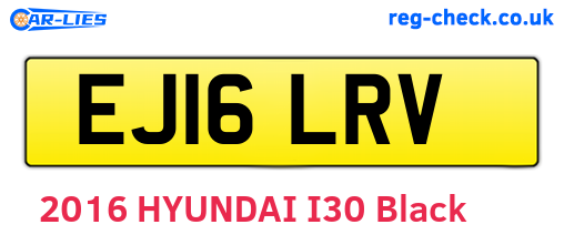 EJ16LRV are the vehicle registration plates.