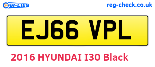 EJ66VPL are the vehicle registration plates.