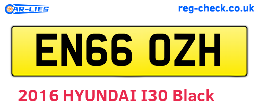 EN66OZH are the vehicle registration plates.