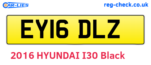 EY16DLZ are the vehicle registration plates.