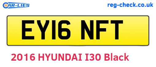 EY16NFT are the vehicle registration plates.