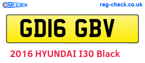 GD16GBV are the vehicle registration plates.