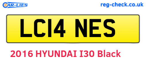LC14NES are the vehicle registration plates.