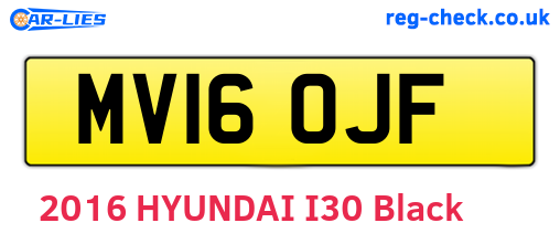 MV16OJF are the vehicle registration plates.
