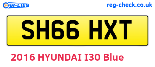 SH66HXT are the vehicle registration plates.