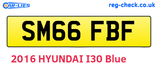 SM66FBF are the vehicle registration plates.