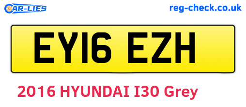 EY16EZH are the vehicle registration plates.