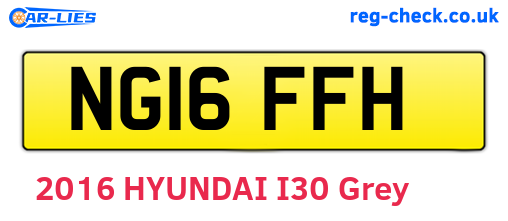 NG16FFH are the vehicle registration plates.