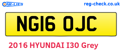 NG16OJC are the vehicle registration plates.