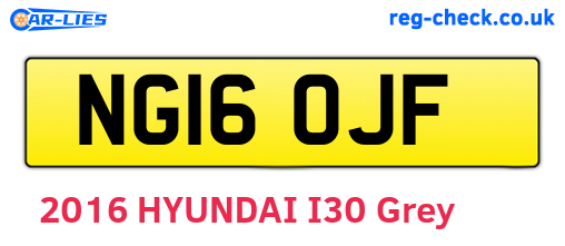 NG16OJF are the vehicle registration plates.
