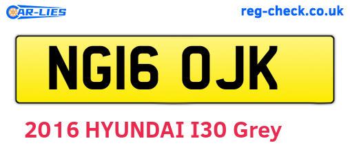 NG16OJK are the vehicle registration plates.