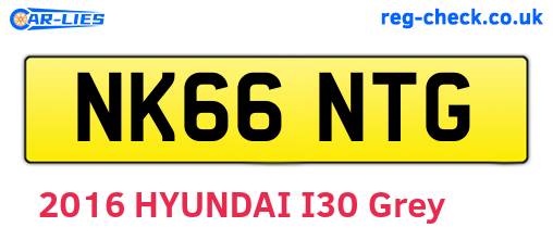 NK66NTG are the vehicle registration plates.