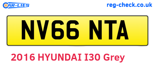 NV66NTA are the vehicle registration plates.