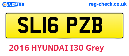 SL16PZB are the vehicle registration plates.