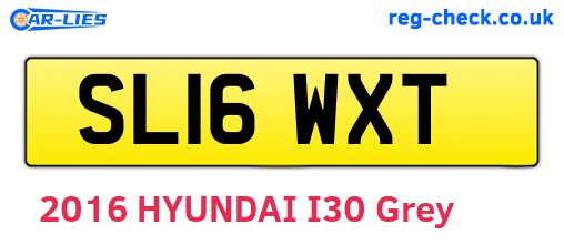 SL16WXT are the vehicle registration plates.