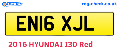 EN16XJL are the vehicle registration plates.