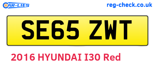 SE65ZWT are the vehicle registration plates.