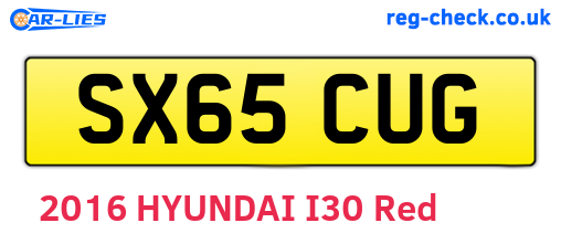 SX65CUG are the vehicle registration plates.