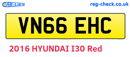 VN66EHC are the vehicle registration plates.
