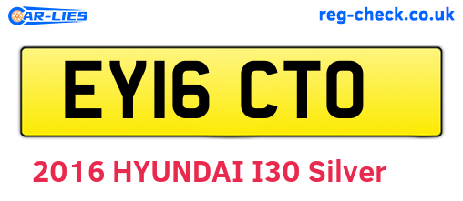 EY16CTO are the vehicle registration plates.