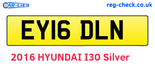 EY16DLN are the vehicle registration plates.