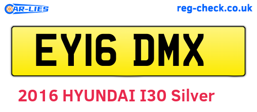 EY16DMX are the vehicle registration plates.