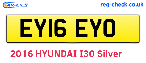 EY16EYO are the vehicle registration plates.