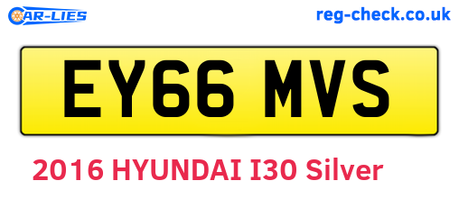 EY66MVS are the vehicle registration plates.