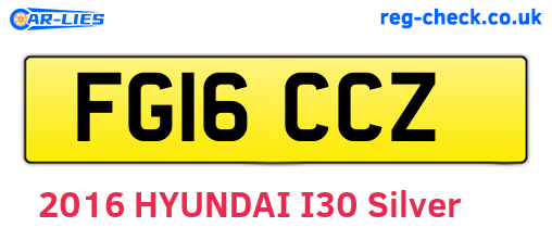 FG16CCZ are the vehicle registration plates.